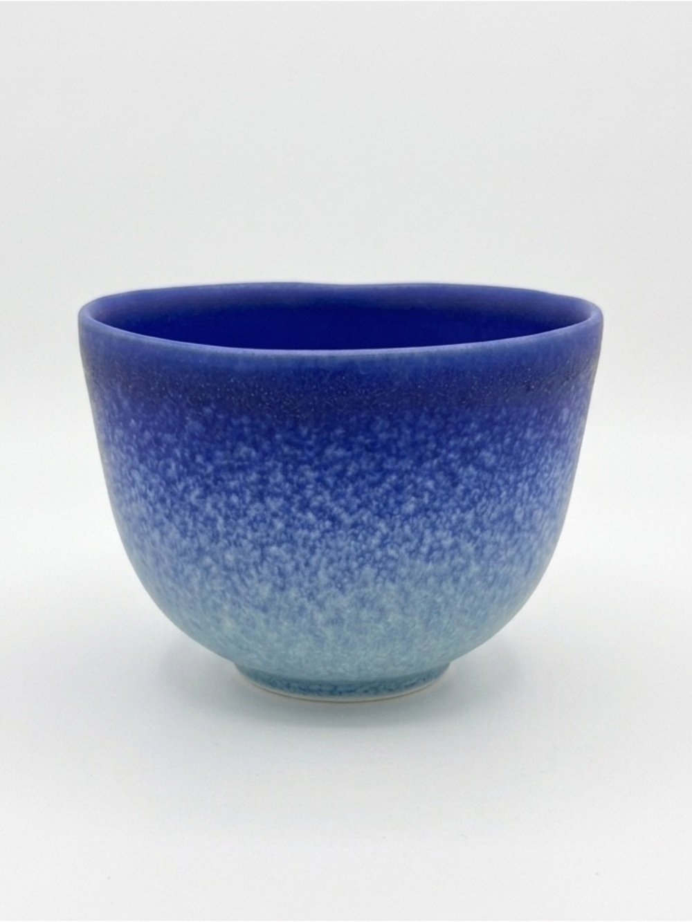 Anthropologie Dalila Ombre Bowl Azure Blue Stoneware Earthenware Speckled